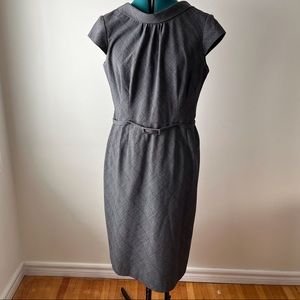 Grey Suiting Wiggle Dress.